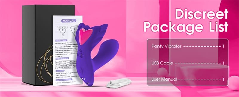 Butterfly G Punkt Vibratoren mit Klitorisstimulation für Frauen mit 9 VibrationModi und APP Fernbedienung
