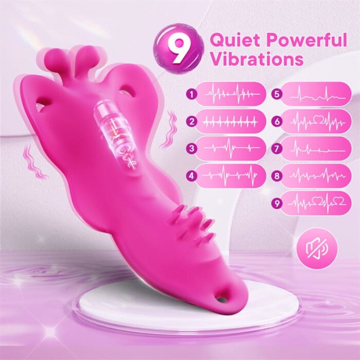 Butterfly Vibration für Frauen Klitoris Vulva Vibrator mit 9 Vibrationen mit APP Fernbedienung