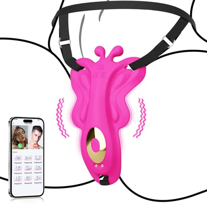 Butterfly Vibration für Frauen Klitoris Vulva Vibrator mit 9 Vibrationen mit APP Fernbedienung