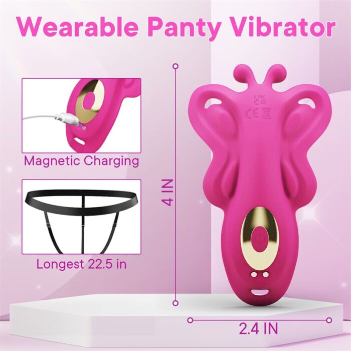 Butterfly Vibration für Frauen Klitoris Vulva Vibrator mit 9 Vibrationen mit APP Fernbedienung