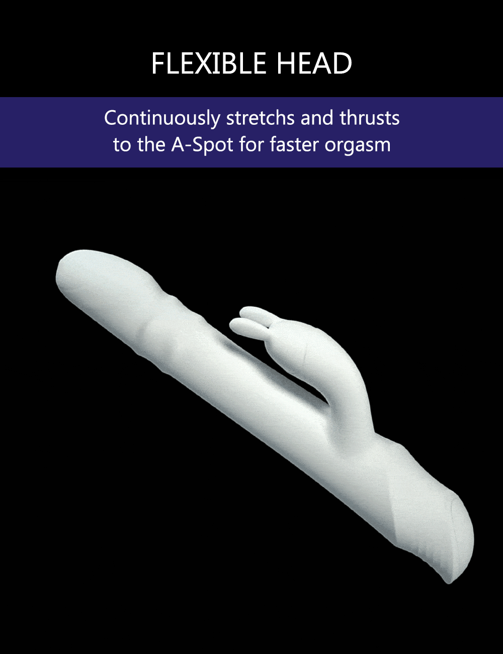 DRYWELL V20 Stoßender Rabbit-Vibrator mit 10 Vibrationsmodi Sex Spielzeug für die Frauen