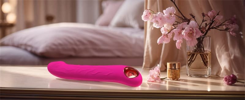 Dildo Vibrator Stoßfunktion 10 Vibrationen & 3 Stöße Sex Spielzeug für die Paare, 2 in 1 G Punkt Vibration für Frauen