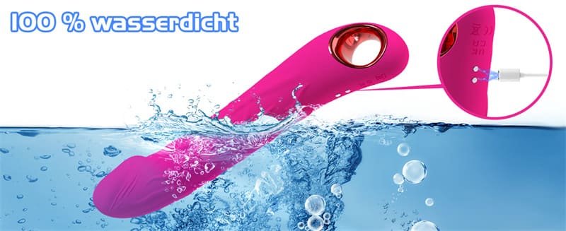 Dildo Vibrator Stoßfunktion 10 Vibrationen & 3 Stöße Sex Spielzeug für die Paare, 2 in 1 G Punkt Vibration für Frauen