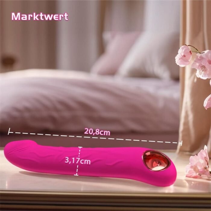 Dildo Vibrator Stoßfunktion 10 Vibrationen & 3 Stöße Sex Spielzeug für die Paare, 2 in 1 G Punkt Vibration für Frauen