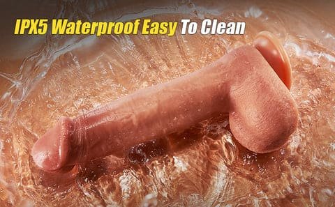 Dildo Vibrator für die Frauen, 9 Teleskop & Vibrationen 42 ℃ beheizbarer 22cm XXL Dildo mit Fernbedienung