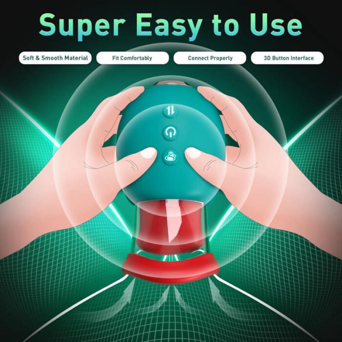 Lovesvibe 4-in-1 Rose Zungen Klitoris Sauger mit 10 Zungenlecken 10 Vibrationmodi Sex Spielzeug für die Frau