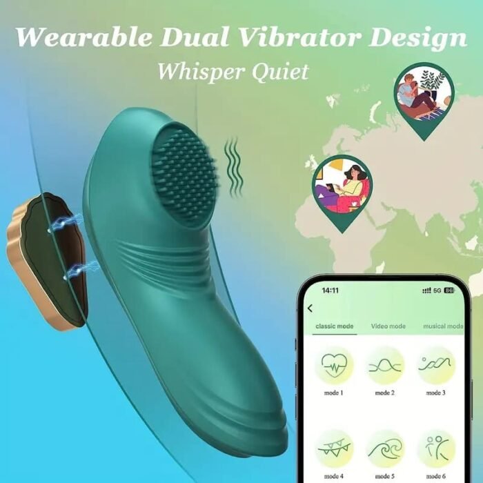 Lovesvibe Analvibrator mit App G-punkt Vibrator Mit 9-Frequenz-Vibration Klitoris Butterfly Vibrator