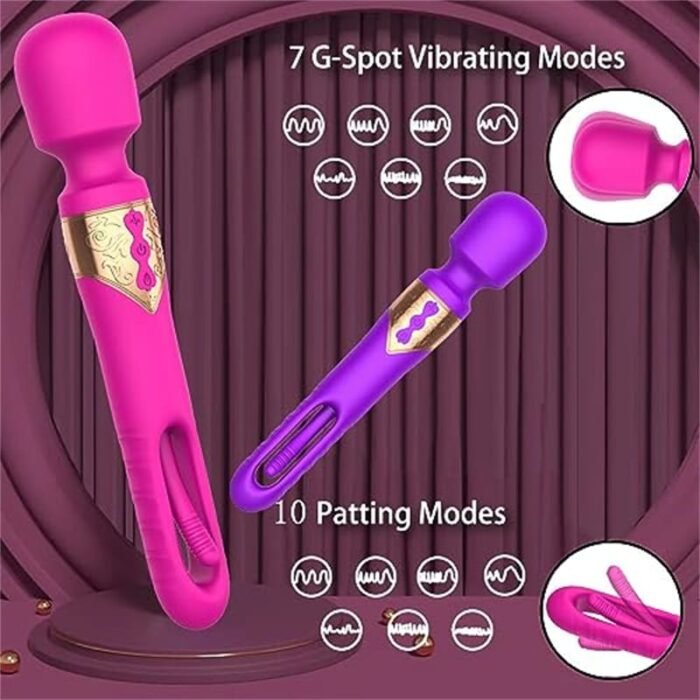 Lovesvibe Dildo Vibrator Sex Spielzeug für die Frau mit 7 Vibrations- und 10 Schlagmodi AV G-Punkt Stimulator Sextoy