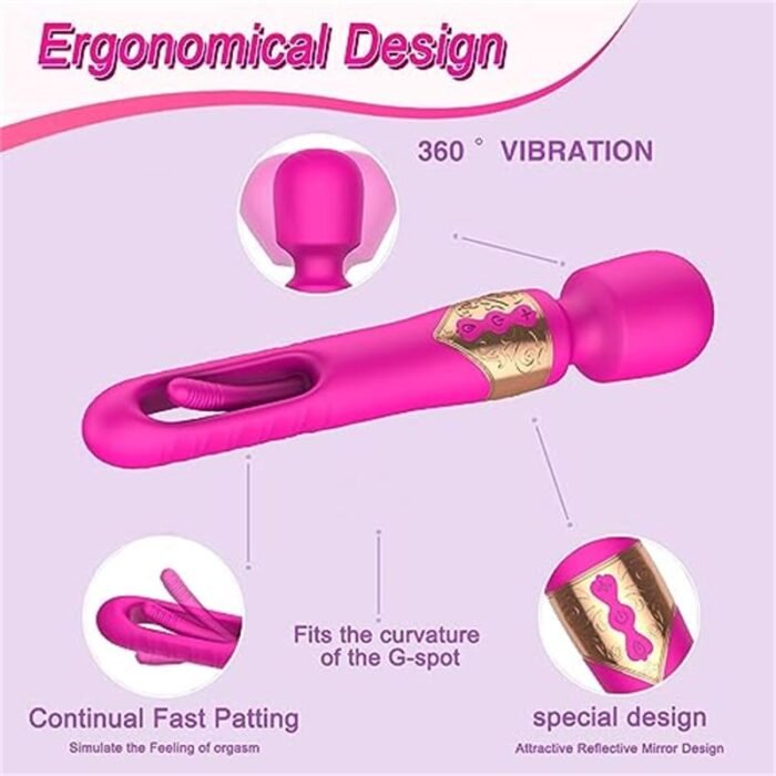 Lovesvibe Dildo Vibrator Sex Spielzeug für die Frau mit 7 Vibrations- und 10 Schlagmodi AV G-Punkt Stimulator Sextoy