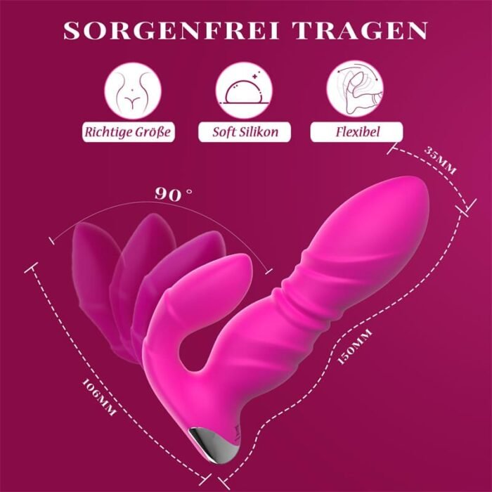 Lovesvibe G Punkt Vibration für Frauen mit 9 Vibrations & 9 Stoßenmodi Klitoris Stimulator mit APP