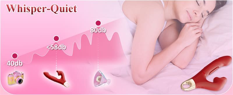 Lovesvibe G Punkt Vibrator Dildo Sexspielzeug mit 7 Schlag- und 5 Beiß-Vibrationsmodi 3-in-1 Rose Zungenvibrator