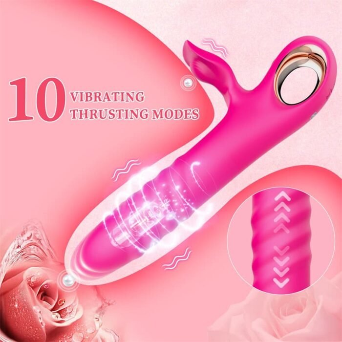 Lovesvibe G Punkt Vibratoren mit 10 Vibrations & 10 Stoßmodi Dildo Erotik Sexspielzeug für Frauen und Paare