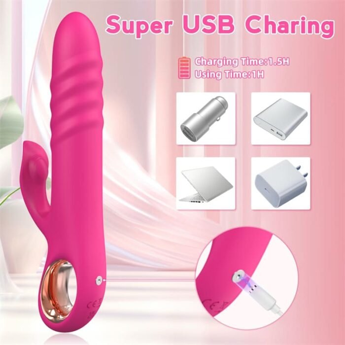Lovesvibe G Punkt Vibratoren mit 10 Vibrations & 10 Stoßmodi Dildo Erotik Sexspielzeug für Frauen und Paare