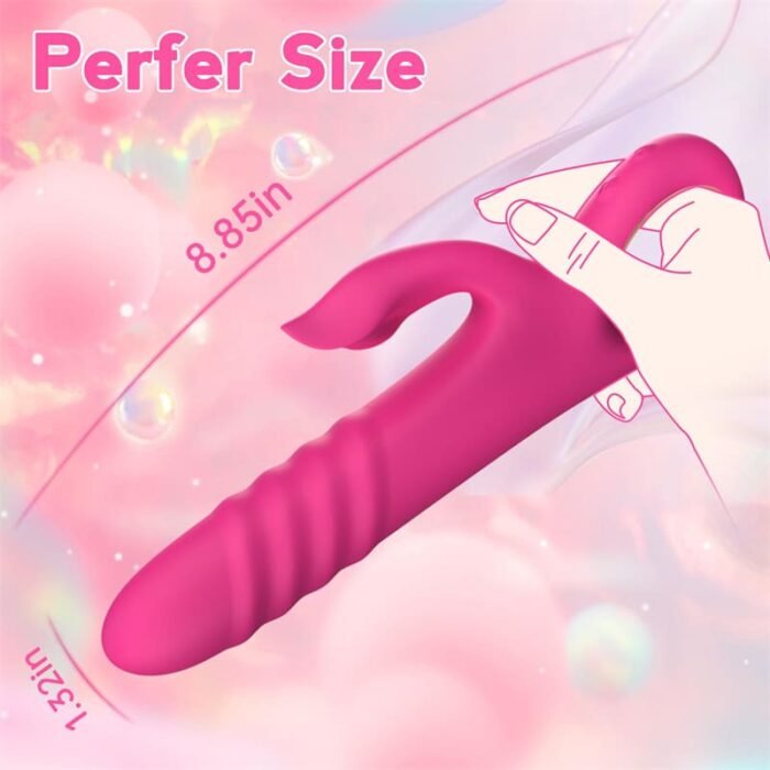 Lovesvibe G Punkt Vibratoren mit 10 Vibrations & 10 Stoßmodi Dildo Erotik Sexspielzeug für Frauen und Paare