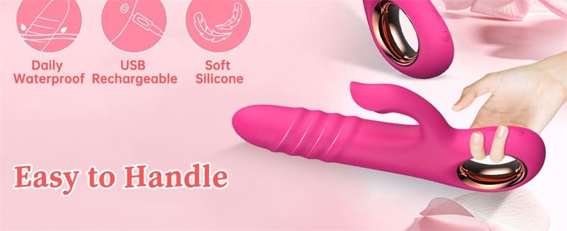 Lovesvibe G Punkt Vibratoren mit 10 Vibrations & 10 Stoßmodi Dildo Erotik Sexspielzeug für Frauen und Paare