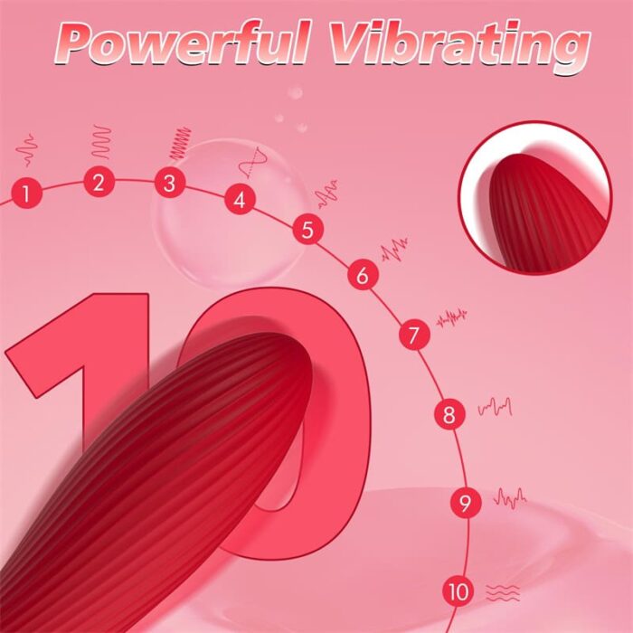 Lovesvibe G Punkt Vibratoren mit Klitorisstimulation, 10 Vibrationmodi Sex Spielzeug Dildo Vibrator