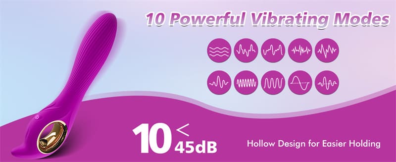 Lovesvibe G Punkt Vibratoren mit Klitorisstimulation, 10 Vibrationmodi Sex Spielzeug Dildo Vibrator