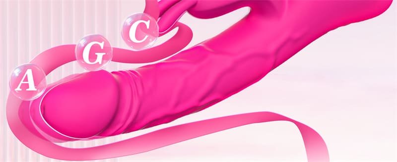 Lovesvibe Rabbit G Punkt Vibration für Frauen mit 9 Vibrations & 9 Stoßmodi Sex Spielzeug Dildo Vibrator