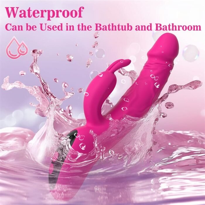 Lovesvibe Rabbit G Punkt Vibration für Frauen mit 9 Vibrations & 9 Stoßmodi Sex Spielzeug Dildo Vibrator