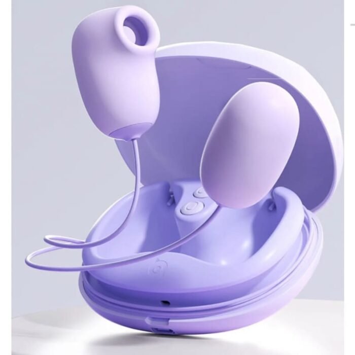 Lovesvibe Sauger Vibrator für Frauen Klitoris Stimulator, 2 in 1 Sex Spielzeug für die Frauen Paare mit Vibro Ei