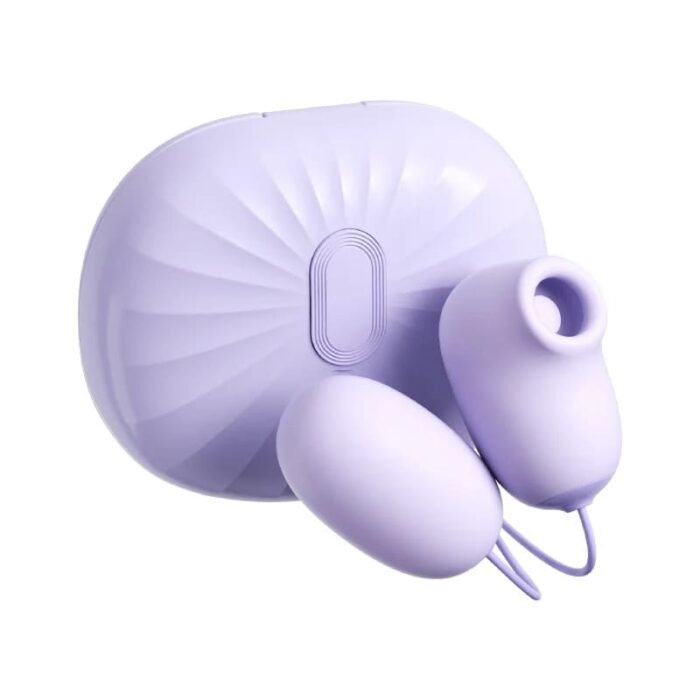 Lovesvibe Sauger Vibrator für Frauen Klitoris Stimulator, 2 in 1 Sex Spielzeug für die Frauen Paare mit Vibro Ei
