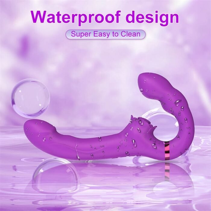 OEM SAV190 Vibratoren für Sie mit zwei Motoren, 10 Vibrations und 5 Klopfmodi Doppeldildos mit Fernbedienung