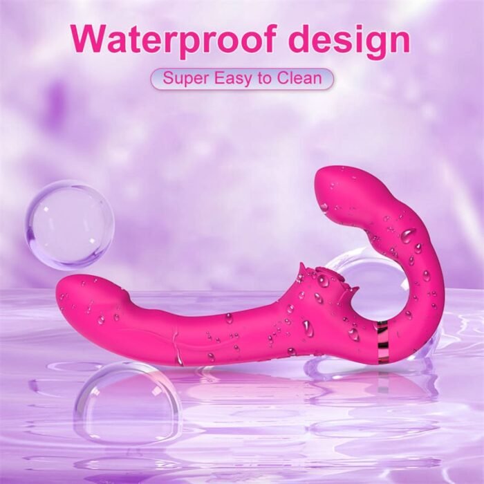 OEM SAV190 Vibratoren für Sie mit zwei Motoren, 10 Vibrations und 5 Klopfmodi Doppeldildos mit Fernbedienung