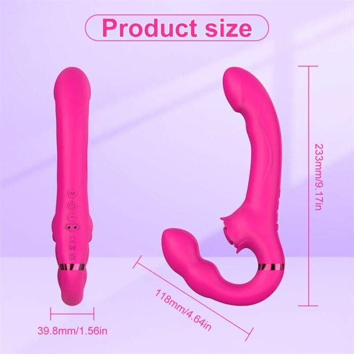 OEM SAV190 Vibratoren für Sie mit zwei Motoren, 10 Vibrations und 5 Klopfmodi Doppeldildos mit Fernbedienung