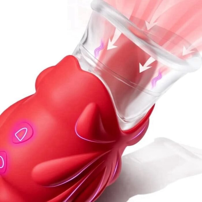 Sauger Vibrator Sex Spielzeug für die Frau mit 10 Zungelecken&Vibrationsmodi