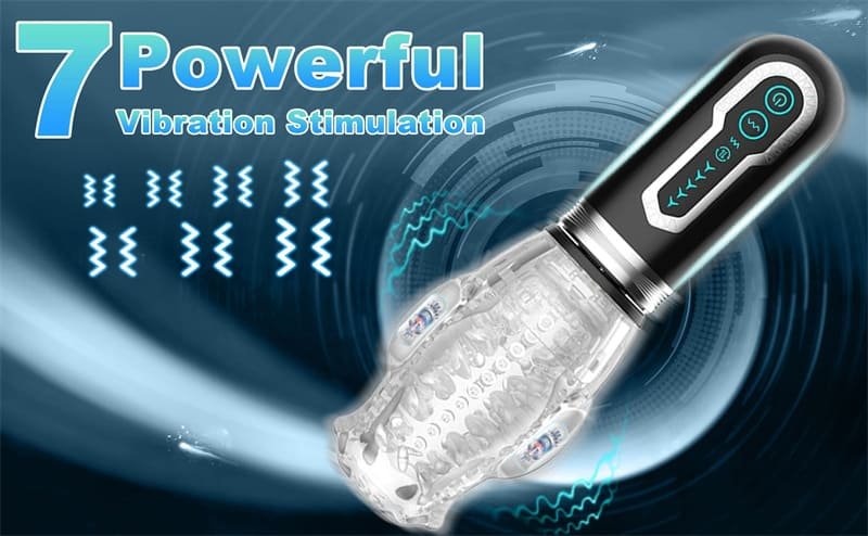 The Male Rose Gawk Gawk 3000 Pro Masturbator 5 Stoß Rotations und 7 Vibrationsmodi Spielzeug für die Männer