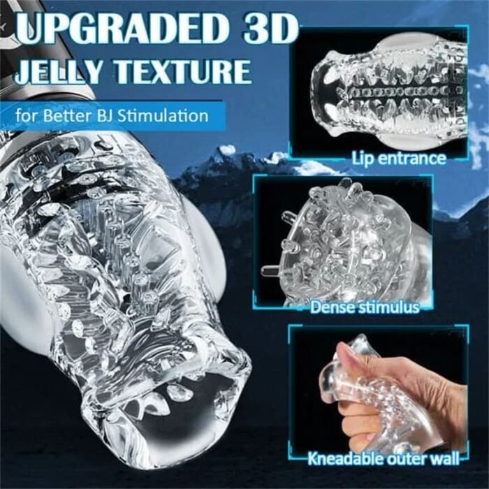 The Male Rose Gawk Gawk 3000 Pro Masturbator 5 Stoß Rotations und 7 Vibrationsmodi Spielzeug für die Männer