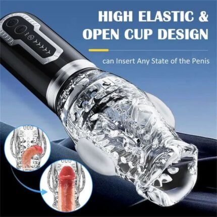 The Male Rose Gawk Gawk 3000 Pro Masturbator 5 Stoß Rotations und 7 Vibrationsmodi Spielzeug für die Männer