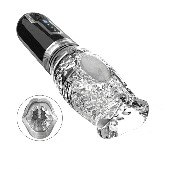 The Male Rose Gawk Gawk 3000 Pro Masturbator 5 Stoß Rotations und 7 Vibrationsmodi Spielzeug für die Männer