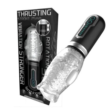 The Male Rose Gawk Gawk 3000 Pro Masturbator 5 Stoß Rotations und 7 Vibrationsmodi Spielzeug für die Männer