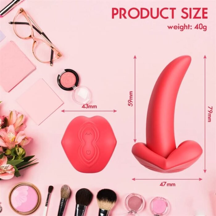 Zungen Vibrator Sex Spielzeug für die Frau mit 10 Zungelecken & Vibrationsmodi 2-in-1 G-Punkt Vibrator