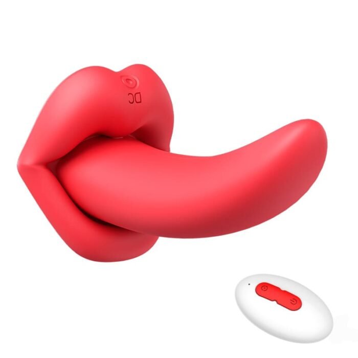 Zungen Vibrator Sex Spielzeug für die Frau mit 10 Zungelecken & Vibrationsmodi 2-in-1 G-Punkt Vibrator