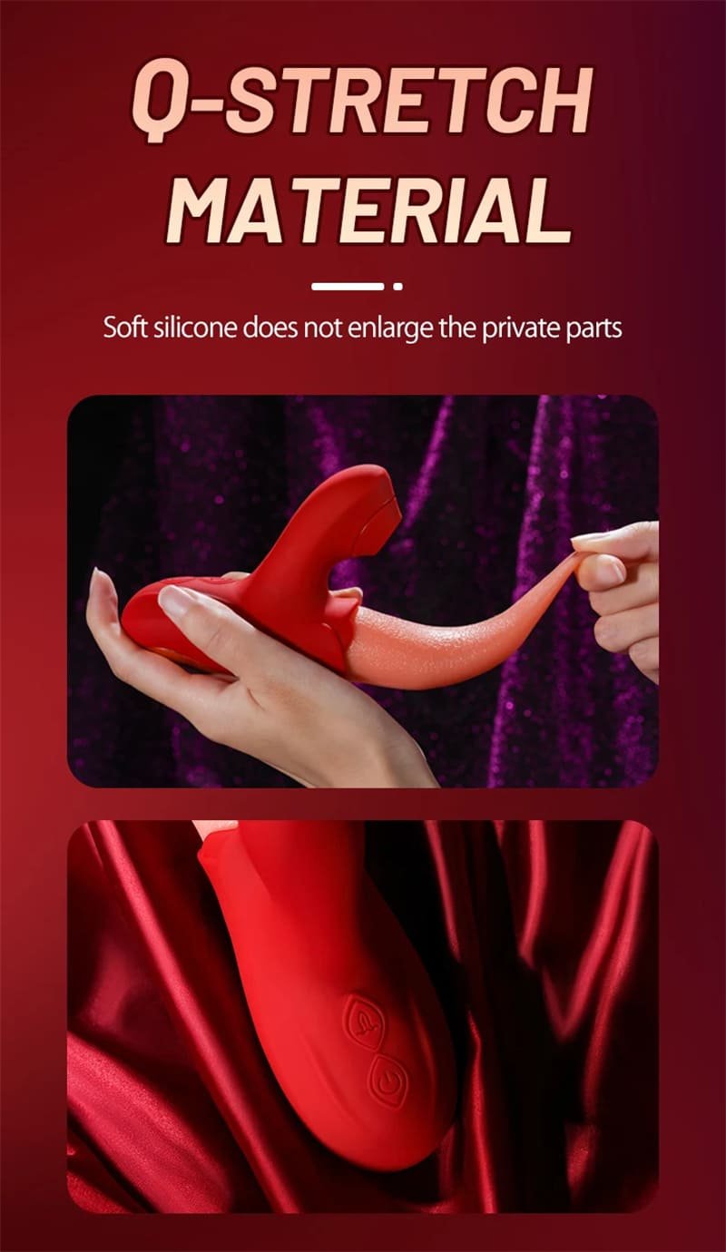 Zungenlecken Vibratoren mit 10 Zungelecken&Vibrationsmodi Vibration für frauen Dildo G Punkt Vibrator