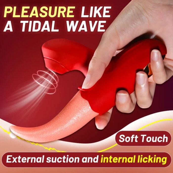 Zungenlecken Vibratoren mit 10 Zungelecken&Vibrationsmodi Vibration für frauen Dildo G Punkt Vibrator