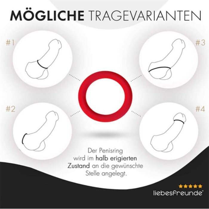 3 Größen Silikon Penisring Sexspielzeug Cockring Sextoysets für Ihn Paare Sex