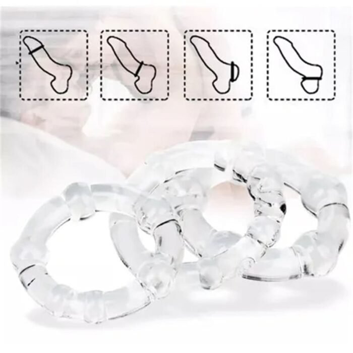 3 Größen Silikon Penisring Sexspielzeug für Paare Extrem Sex Penis Ring Hoden