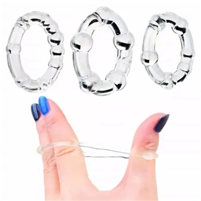 3 Größen Silikon Penisring Sexspielzeug für Paare Extrem Sex Penis Ring Hoden