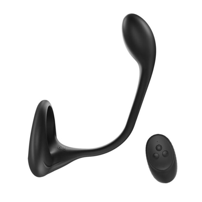 3 In 1 Penisring Vibrator mit Doppelmotor und 10 Modi und Analplug Sex Spielzeug für die Männer Penishülle
