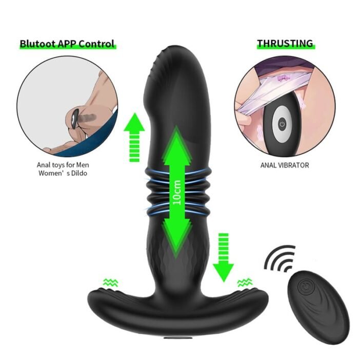 Assassin Anal Vibrator Prostata Stimulation Männer mit 9 Vibrationsmodi Sex Spielzeug für Paare Buttplug Sexspielzeug