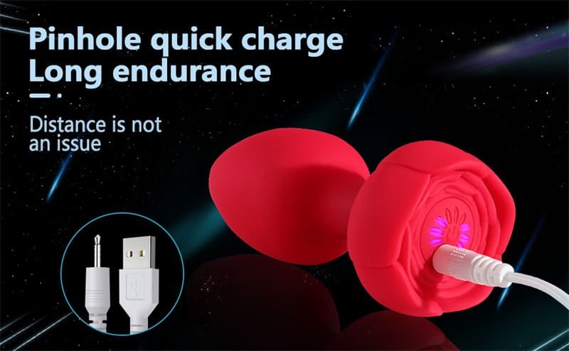 Beleuchteter Butt Plug aus Silikon mit 10 Vibrationsmodi Anal Plug Sex Spielzeug für Paare Buttplug mit Fernbedienung