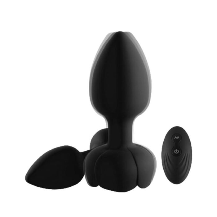 Beleuchteter Butt Plug aus Silikon mit 10 Vibrationsmodi Anal Plug Sex Spielzeug für Paare Buttplug mit Fernbedienung