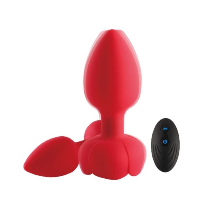 Beleuchteter Butt Plug aus Silikon mit 10 Vibrationsmodi Anal Plug Sex Spielzeug für Paare Buttplug mit Fernbedienung