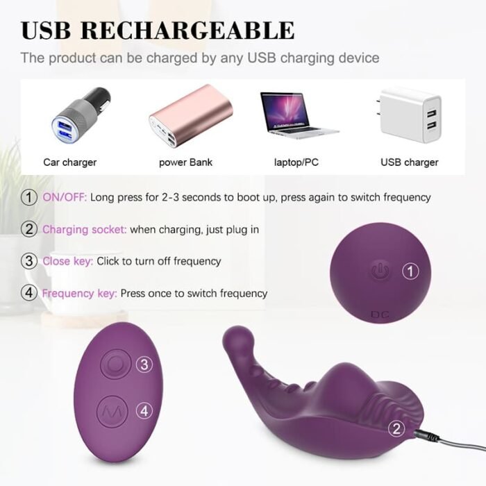 Butterfly G-Punkt Vibrator mit 10 Vibrationmodi Klitorisstimulation für Frau mit Fernbedienung