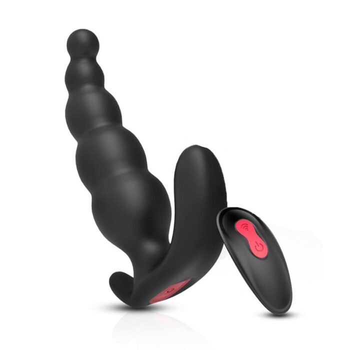 Deluxe Analkugeln Anal Dildo Vibratoren Analplug mit 9 Vibrations und 3 Rotations Buttplug Prostata Stimulator