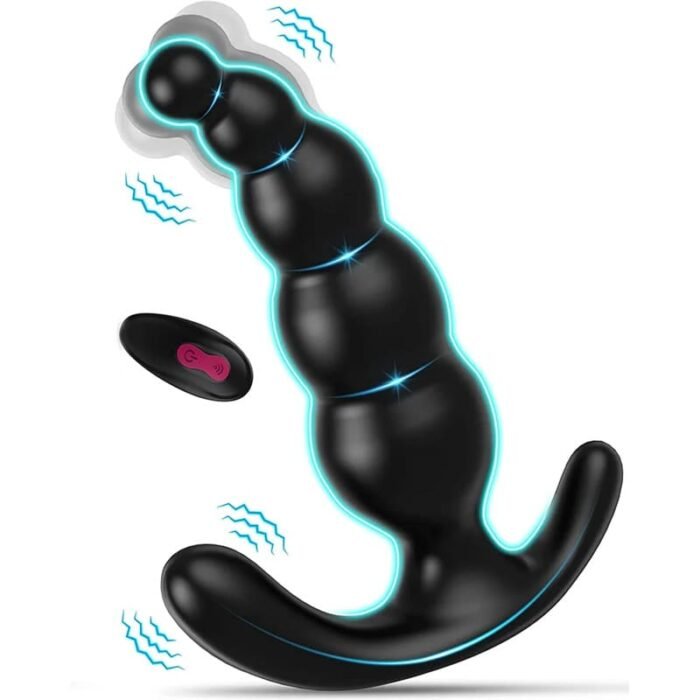Deluxe Analkugeln Anal Dildo Vibratoren Analplug mit 9 Vibrations und 3 Rotations Buttplug Prostata Stimulator