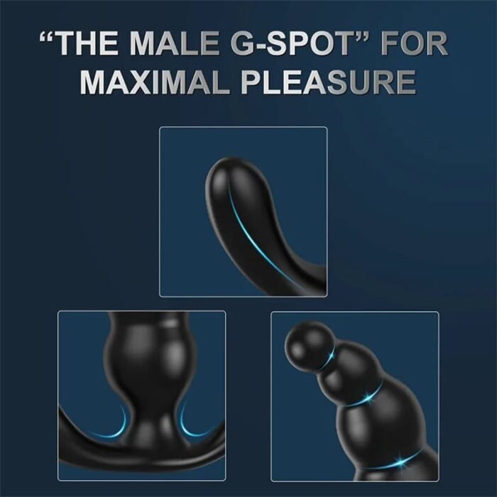 Deluxe Analkugeln Anal Dildo Vibratoren Analplug mit 9 Vibrations und 3 Rotations Buttplug Prostata Stimulator